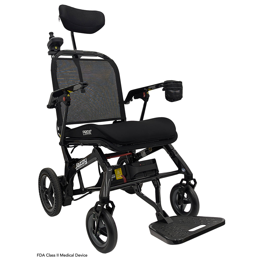 Pride Jazzy Ultra Light Folding Travel Power Wheelchair