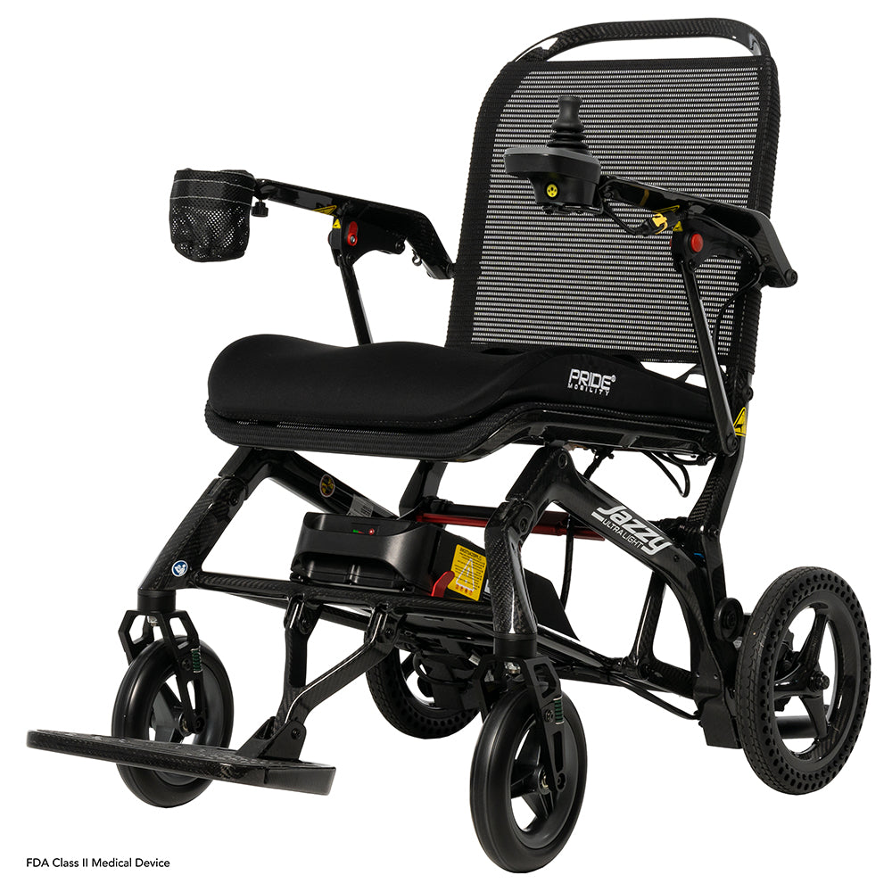 Pride Jazzy Ultra Light Folding Travel Power Wheelchair