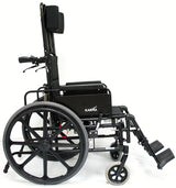 Karman KM-5000 Ultra Lightweight Recliner Wheelchair with Removable Desk Armrest