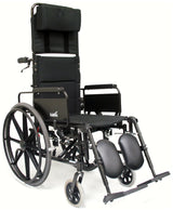 Karman KM-5000 Ultra Lightweight Recliner Wheelchair with Removable Desk Armrest