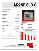 M22NF 12V 51AH GEL Battery ( Sold in pairs )