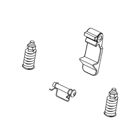 MAIN FRAME REAR LATCH,JAZZY CARBON