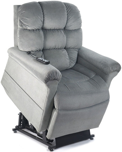 Golden Cloud PR515 with MaxiComfort and Twilight Power Lift Chair Recliner in Medium/Large Porto Sterling Open Box Returns Showroom Model