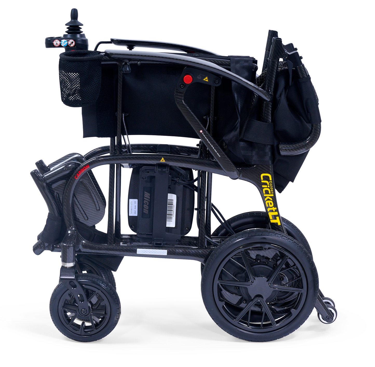Silla de ruedas eléctrica plegable ligera de fibra de carbono Golden Cricket