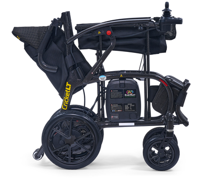 Silla de ruedas eléctrica plegable ligera de fibra de carbono Golden Cricket