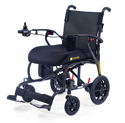 Silla de ruedas eléctrica plegable ligera de fibra de carbono Golden Cricket