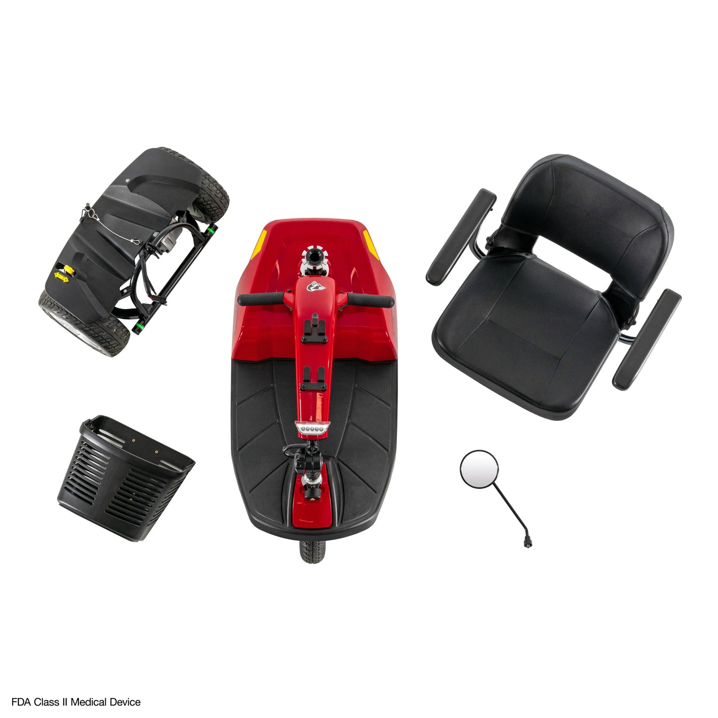 Scooter de mobilité à 3 roues Pride SC40E Go Go Elite Traveller