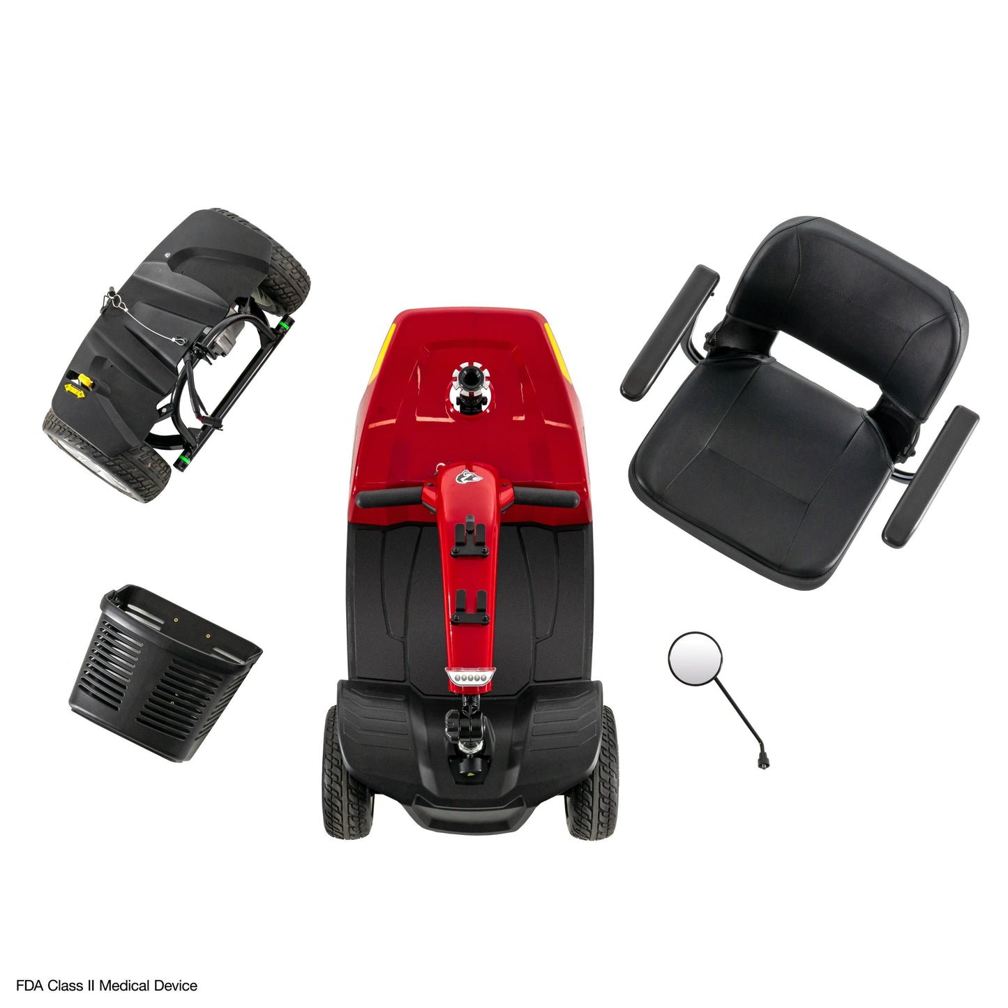 Patinete de movilidad de 3 ruedas Pride SC40E Go Go Elite Traveller