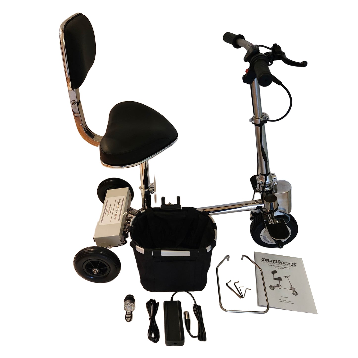 SmartScoot Lightweight Foldable Travel Mobility Scooter