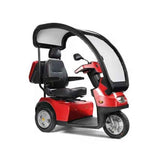 Afikim Afiscooter S3 Heavy Duty 3 Wheel Mobility Scooter Canopy Red