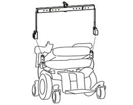 Spreader Bar w/ Powerchair Bridles 19 in. (HAR-DD21)