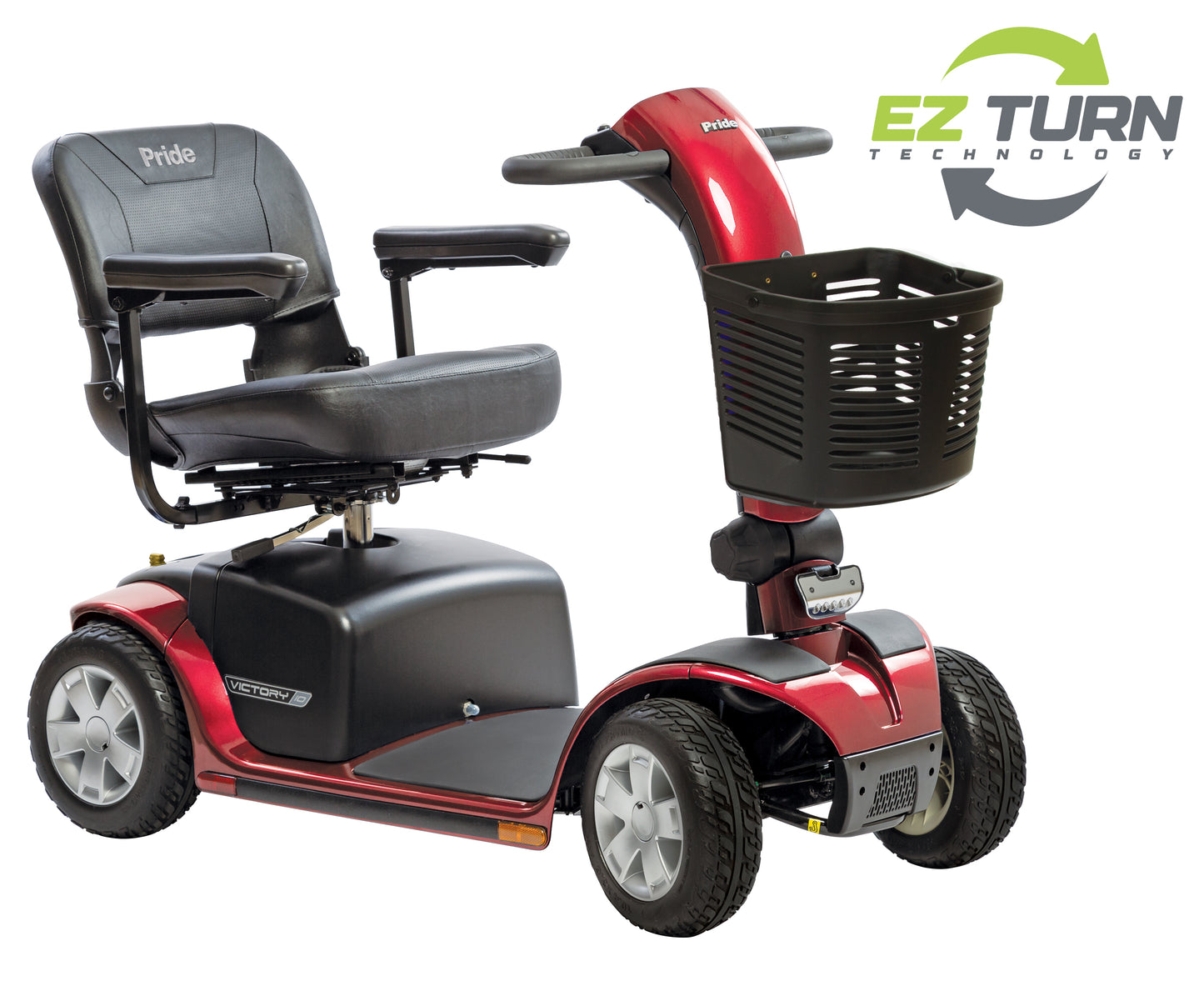 Pride SC710 Victory 10 4-Wheel Power Mobility Scooter with EZ Turn Technology