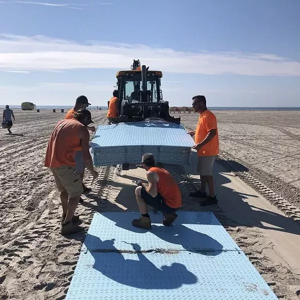 AccessDeck USA by Access Rec Ground Accessibility Beach Mat