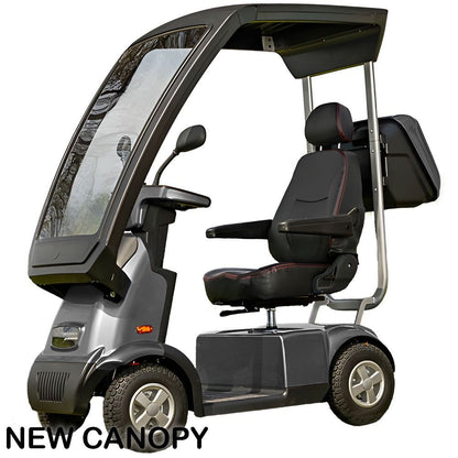 Afikim Afiscooter C4  4 Wheel Mobility Scooter (FTC457)-Grey Canopy