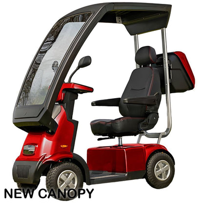 Afikim Afiscooter C4  4 Wheel Mobility Scooter (FTC457)-Red Canopy