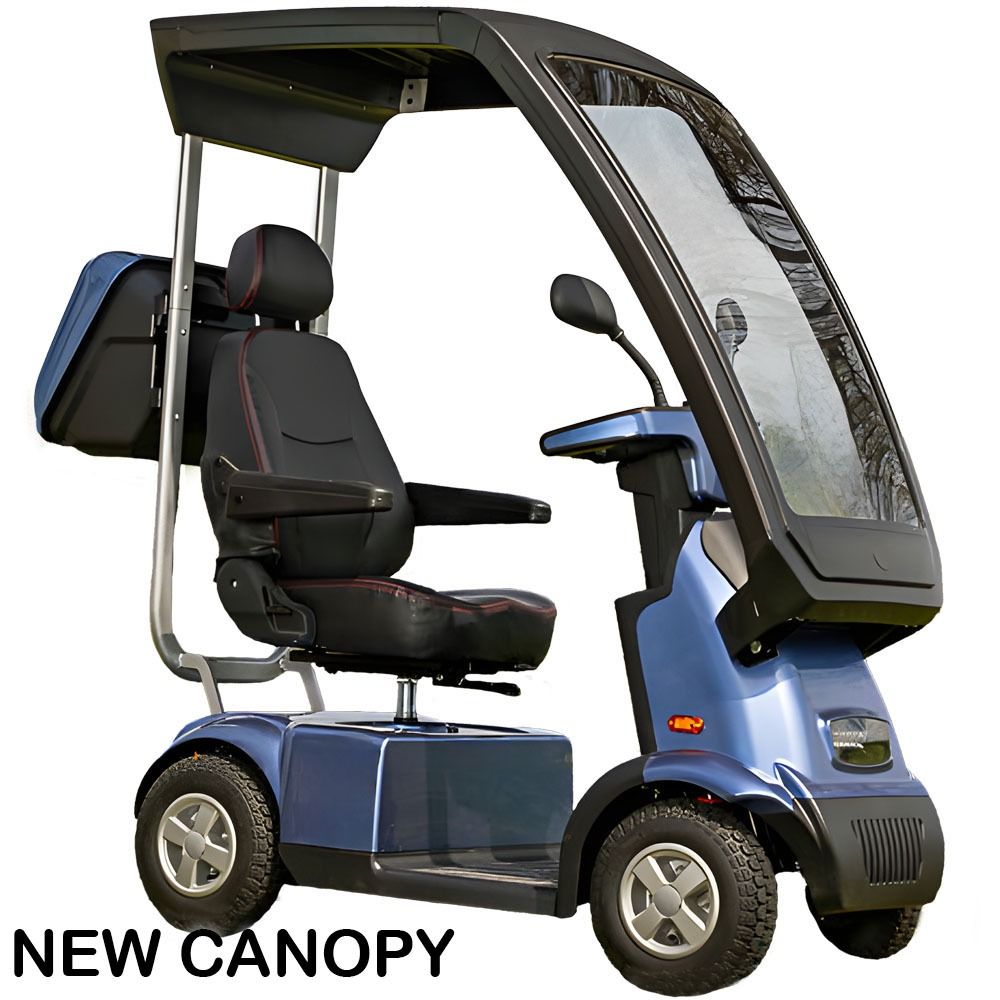 Afikim Afiscooter C4 4 Wheel Mobility Scooter (FTC457)-Blue Canopy