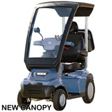 Afikim Afiscooter S4 Heavy Duty 4 Wheel Mobility Scooter Blue Canopy