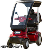 Afikim Afiscooter S4 Heavy Duty 4 Wheel Mobility Scooter Red Canopy