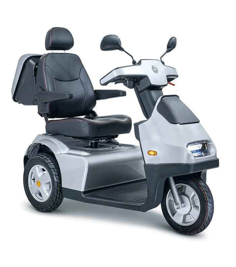 Afikim Afiscooter S3 Heavy Duty 3 Wheel Mobility Scooter Silver