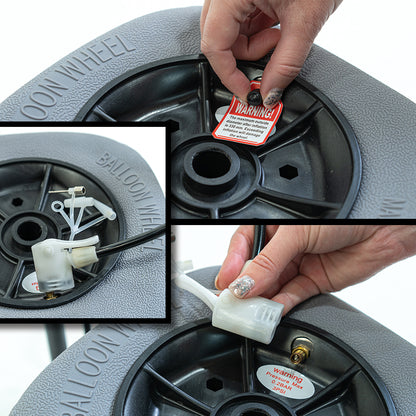 Challenger Mobility Large Balloon Wheels for Folding Beach Cart or Kayak Cart (Set of 2)