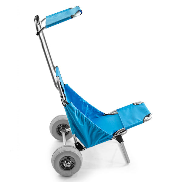 Challenger Mobility  Folding Beach Chair with Plastic Wheels