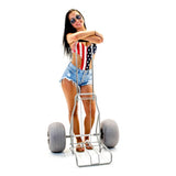 Challenger Mobility Folding Beach Cart with Large Balloon Wheels Open Box Return