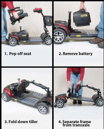 Golden GB121B-STD Standard Buzzaround XL 3 Wheel Travel Mobility Scooter