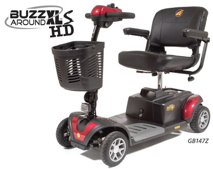Golden GB124A-SHZ-Buzzaround XL 4 Wheel Heavy Duty Full Suspension Travel Mobility Scooter