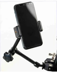 Support de téléphone portable noir ultra-léger (18-Fther-cllholdr)