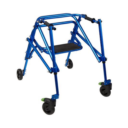Circle Specialty Klip 4W con asiento abatible, azul, grande, 16" (CS-KP530)