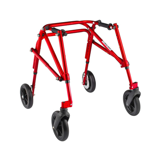 Andador Circle Specialty Klip 4W Standard con ruedas de 8", color rojo, tamaño pequeño (CS-KP428R)