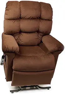 Sillón reclinable eléctrico Golden Cambridge PR401 en tela color cobre Porto, tamaño mediano/grande