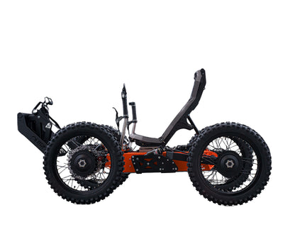 2WD Outrider Coyote Lightweight All-Terrain Electric Wheelchair with Full Suspension, 17mph, Waterproof, Made in USA, Off-road Wheelchair, Trackchair