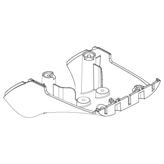 Pride - SHROUD TILLER BOTTOM FOR CTS THROTTLE POT