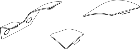 Pride Go Go Sport - SHROUD ASSY BODY INSERTS FRONT RED