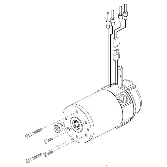 Pride - MOTOR ASSY FEISHEN T2 MOTOR W/BRAKE
