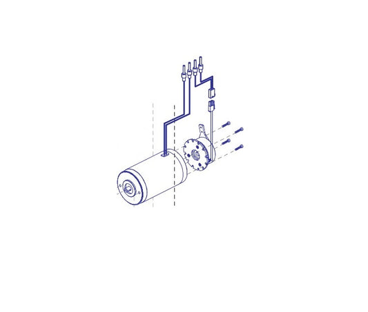 Pride Go Go Sport - BRAKE ASSY W/POWER CONNECTOR AND MOTOR