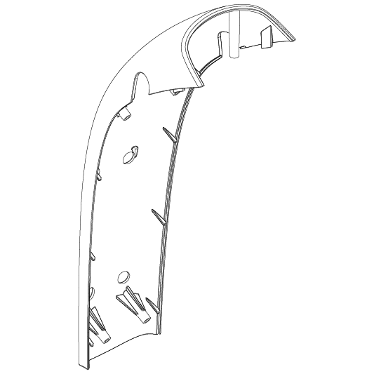 Pride - SHROUD FRONT TILLER PAINTED CANDY APPLE RED