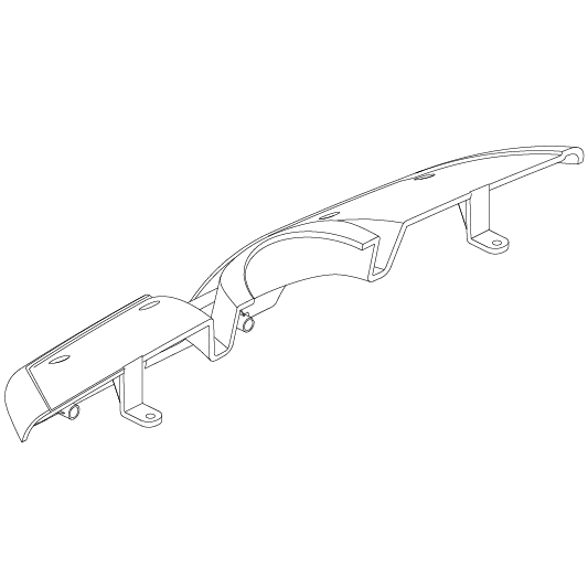 Pride - SHROUD FRONT DECK MOUNTING PAINTED CANDY APPLE RED NO INSERTS