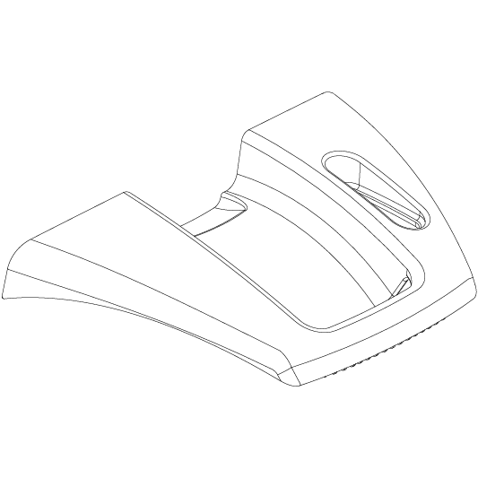 Pride - COVER REAR BLACK WITH HANDLE