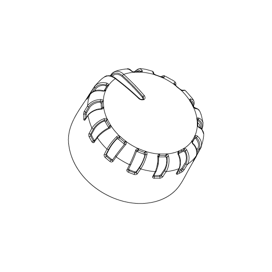 Pride - KNOB GRAY PLASTIC SPEED POT