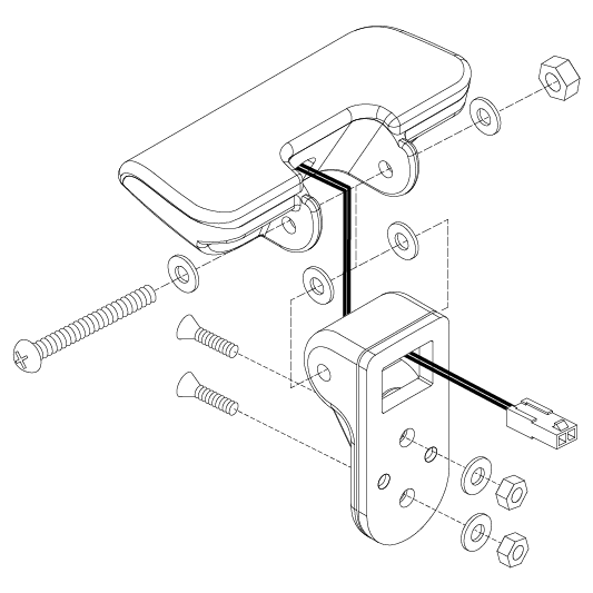 Pride - HEADLIGHT ASSY LOWER LED WITH MOUNTING HARDWARE