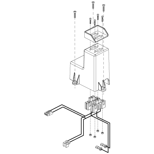 Pride - ELECTRONIC ASSY BATTERY CONNECTION W/40 AMP CIRCUIT BREAKER