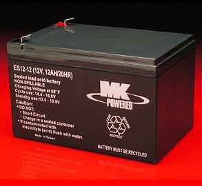 MK 12V12AH AGM Battery Pair - Sealed AGM Battery (Set of 2)