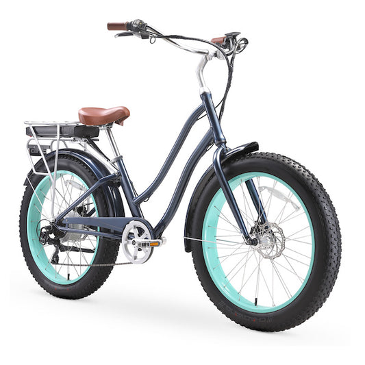sixthreezero EVRYjourney Women's 7-Speed 500W Fat Tire Electric Bicycle
