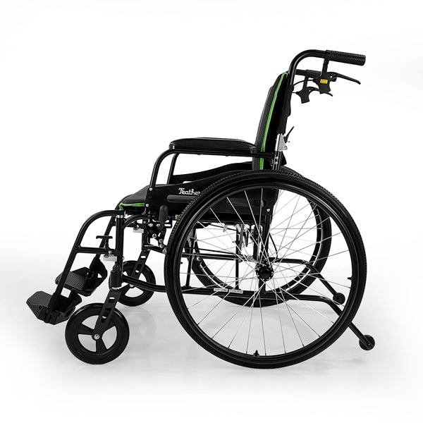 Feather Heavy Duty Wheelchair (Only 15 lbs. with wheels removed!)