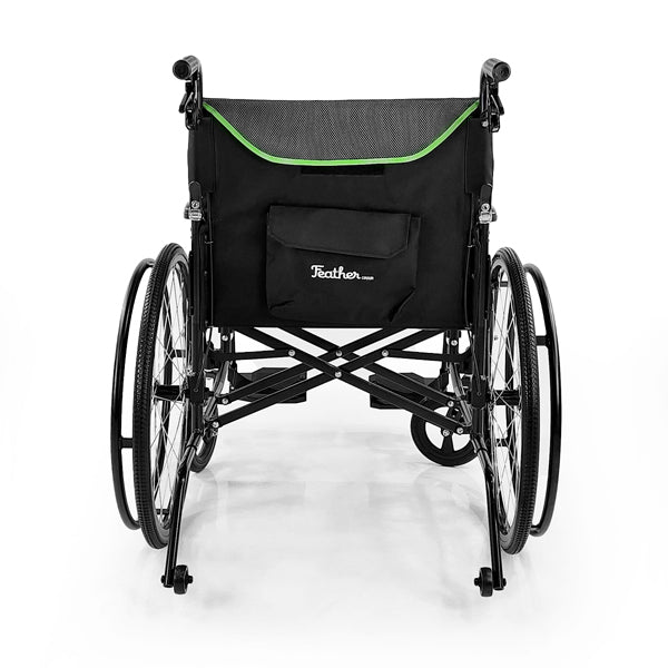 Feather Heavy Duty Wheelchair (Only 15 lbs. with wheels removed!)