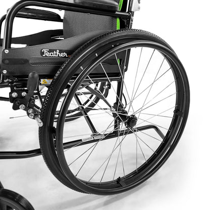 Feather Heavy Duty Wheelchair (Only 15 lbs. with wheels removed!)