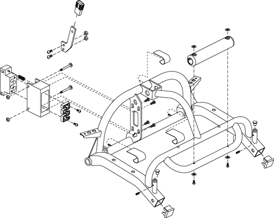 Pride Go Go Sport - FRAME ASSY REAR - 3 WHEEL