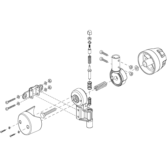 Pride - TILLER ASSY PIVOT UPPER AND LOWER